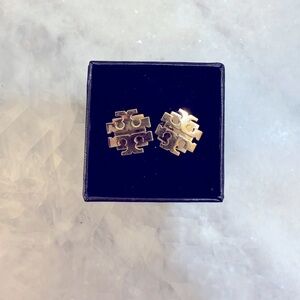 Gold Tory Burch Stud Earrings
